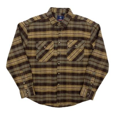 加厚保暖磨毛格子衬衫男