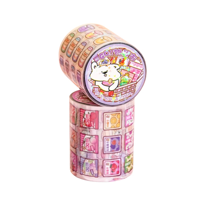 购物PET手帐胶带零食饮料贴纸