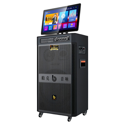 BOK户外广场舞带屏拉杆K歌音箱