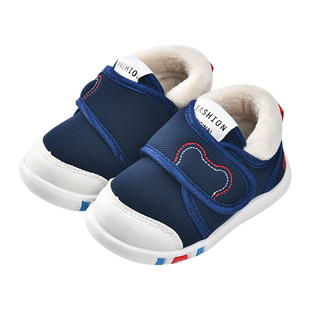 宝宝棉鞋男0一1-3岁儿童2冬季加绒加厚婴儿鞋软底学步女宝宝鞋子