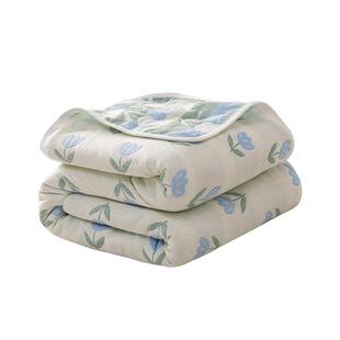 六层纱布毛巾被纯棉沙发毯儿童毯子空调盖毯午睡床上用夏季夏凉被