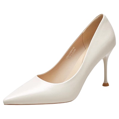 YRC通勤浅口高跟鞋女2026春季新款舒适气质高级感工作鞋尖头单鞋