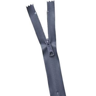 进口YKK中短防水拉链PVC防水胶面隐形3号5号尼龙反装拉锁头18cm