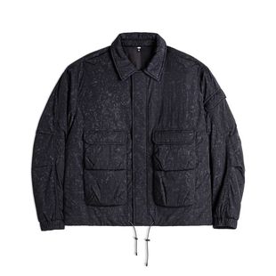 马登工装美式复古仿蜡染M65猎装夹克立领保暖硬汉棉服外套男秋冬