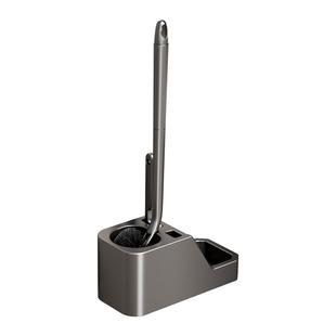 马桶刷无死角家用2025新款高级感带底座置物架壁挂一套洗厕所神器