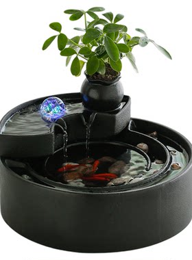恒韵源陶瓷循环流水中式简约客厅