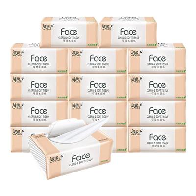 洁柔粉face抽纸3层110抽24包