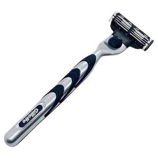 吉列锋速刀架三层金属3刀片男士手动老式刮胡剃须刀原装进口刀柄