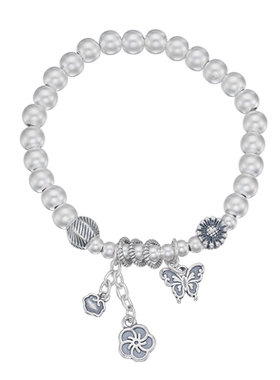 顺钦银楼女S9999足银甜美手串