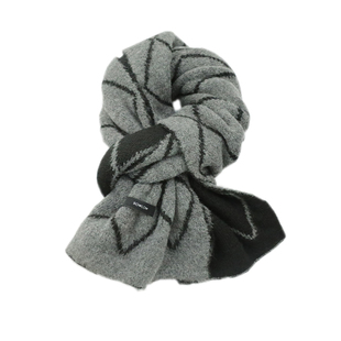 含羊毛新年红色波点围巾女冬季费尔岛风防寒保暖护颈百搭围脖披肩