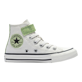 匡威童装男童帆布鞋2026春季新款高帮中大童魔术贴橡胶底潮流休闲