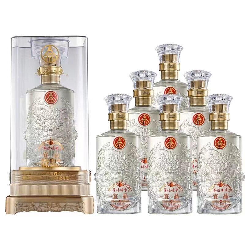五粮仙林生态宜品尊福味来优级酒52度500ml*6瓶整箱送礼婚宴商务