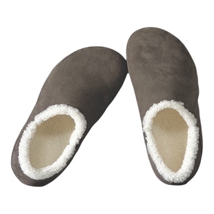 枯骨真皮勃肯鞋羊羔毛内增高加绒保暖平底毛毛鞋懒人鞋棉鞋女鞋