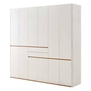 全友家居2026新款爆款衣柜卧室家用收纳储物柜子奶油风成品衣橱