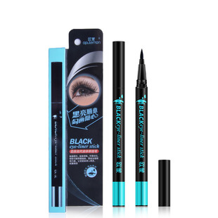 欧蒙劲黑旋风液体眼线笔 防水防汗不易晕染 初学者欧盟网红懒人女