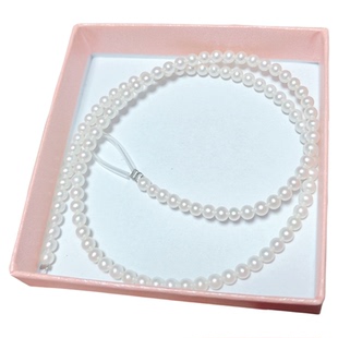 天然2-3-4-8mm近正圆小米珠珍珠项链半成品diy手链有带孔诸暨散珠