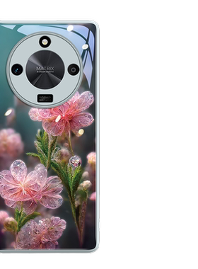 【水晶花】创意高级玻璃手机壳