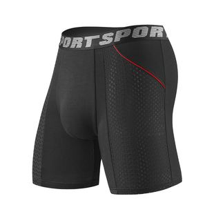 大码男士纯棉透气冰丝运动内裤防磨腿宽松加长速干短裤高弹防磨裆