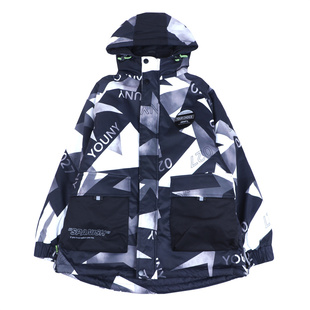 小灵丁秋冬可拆卸棉风衣男童中大童夹棉外套棉袄儿童中长款外套