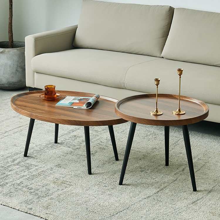 跨境批发北欧小圆形迷你简约家用床头桌小户型桌茶几阳台矮咖啡