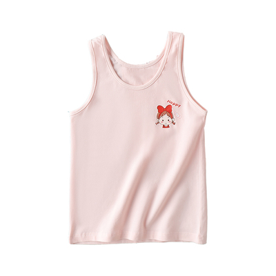 女童纯棉吊带开心鲁彼背心
