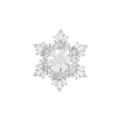 轻奢高级感雪花胸针高端精致时尚