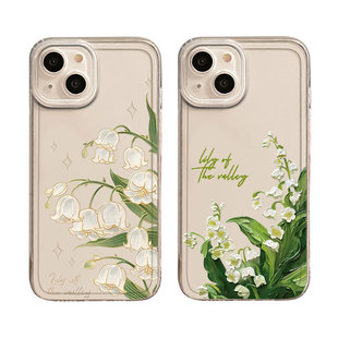 铃兰花适用一加ace5手机壳ace3pro适合春天的13新款12春季2v魅族21note小清新11透明1+10套20/9r/8/7/oneplus