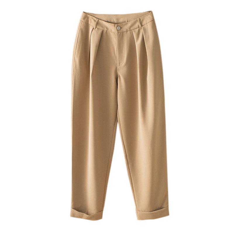 等再久都值~梨形身材的福音 醋酸面料 巨显瘦奶奶裤九分西裤 0243