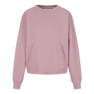 MOUSSY 秋季新品休闲圆领套头字母宽松卫衣女028IAZ90-1012