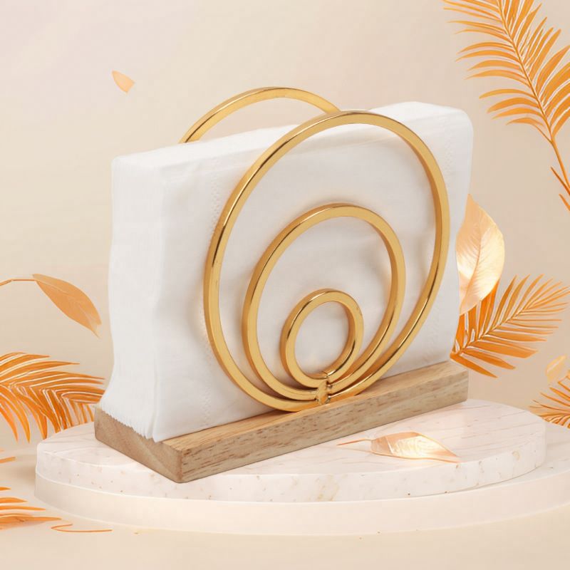 厂家直供北欧餐巾架纸巾架实木桌面立式创意咖啡厅酒店餐巾收纳架