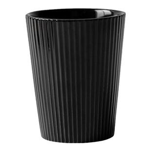 北欧简约黑白纯色陶瓷杯刷牙情侣漱口杯酒店民宿浴室牙杯洗漱套装
