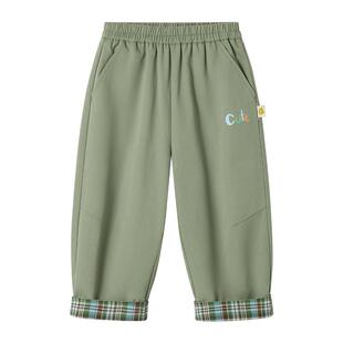 贝肽斯宝宝裤子春季男童女童休闲裤儿童纯棉宽松长裤2026新款童装