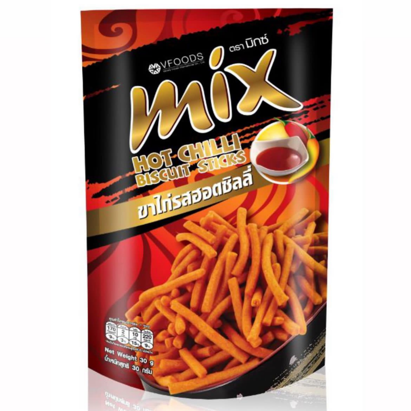 泰国进口零食 vfoods mix原味香辣咖喱蟹味海苔咪咪膨化虾条脆条