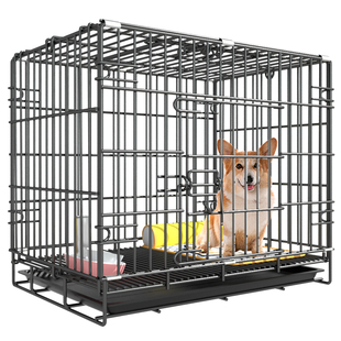 狗笼子小型犬中型犬带厕所宠物猫笼子家用柯基泰迪大型犬狗窝围栏