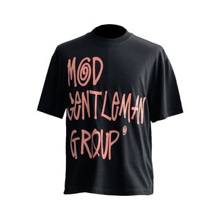 MGG 24SS短袖T恤男夏季LOGO涂鸦字母圆领潮牌纯棉美式情侣上衣