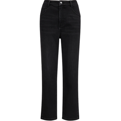 VeroModa牛仔裤加绒毛球配饰