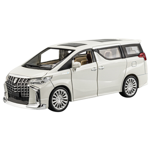 丰田埃尔法合金车模仿真遥控模型汽车儿童面包车阿尔法玩具车男孩