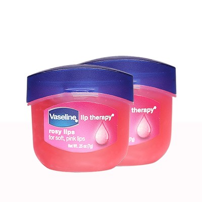 【保税】正品Vaseline凡士林经典润唇膏7g保湿滋润修护唇部玫瑰味