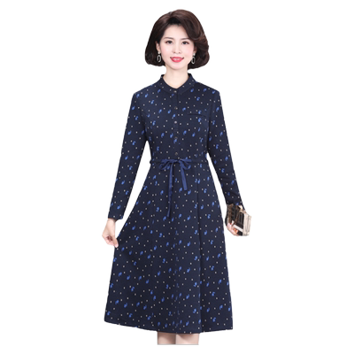 中年妈妈秋季新款连衣裙