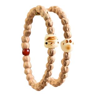 热振百香籽手串女男学生盘玩念珠白玉菩提指尖绕指柔手链猫爪菩提