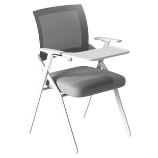 培训椅带桌板的椅子折叠培训桌椅办公椅电脑椅会议椅带折叠写字板