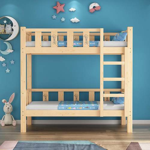 上下铺双层床高低幼儿园午睡床儿童实木床午休托管班小学生午睡床