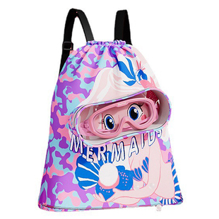 儿童游泳包干湿分离大容量双肩防水小学生游泳收纳袋便携沙滩背包