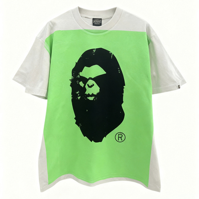 Saint Michael 荧光猿人 vintage水洗复古做旧宽松VTG短袖T恤男女