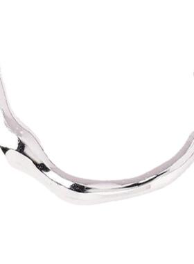 半成品925通体纯银碎银子珍珠戒指女小众设计ins潮时尚个性食指戒