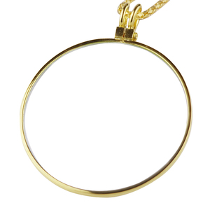 金属挂链式放大镜光学玻璃镜片10倍高清老人阅读项链款扩大镜包邮