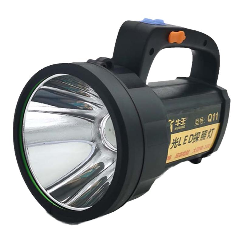 牛王充电手电筒强光大功率LED远射巡逻家用户外照明手提探照灯Q11