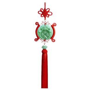 汽车挂件出入平安中国结车挂圆形招财中国红新年转运挂饰车载内饰