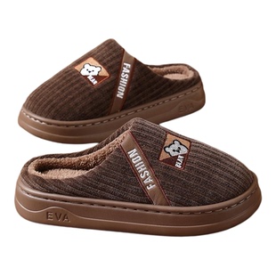 慈溪棉拖鞋男士保暖毛绒情侣棉鞋女2025新款情侣拖鞋大码保暖EVA