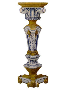 卡斯特兰陶瓷花几落地花架花盆架